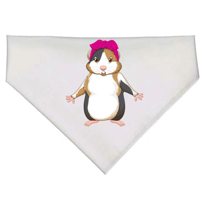 Guinea Pig Hamster Tee Girls Guinea Pig Funny Gift Hamster Gift USA-Made Doggie Bandana