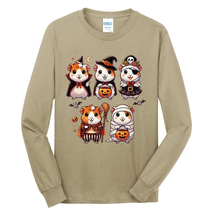 Guinea Pig Halloween Witch Boo Spooky Ghost Horror Pumpkin Tall Long Sleeve T-Shirt