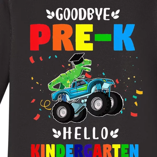 Goodbye PreK Hello Kindergarten Graduation Baby Long Sleeve Bodysuit