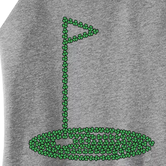 Golf Player Hole St Patrick's Day Gift Women’s Perfect Tri Rocker Tank