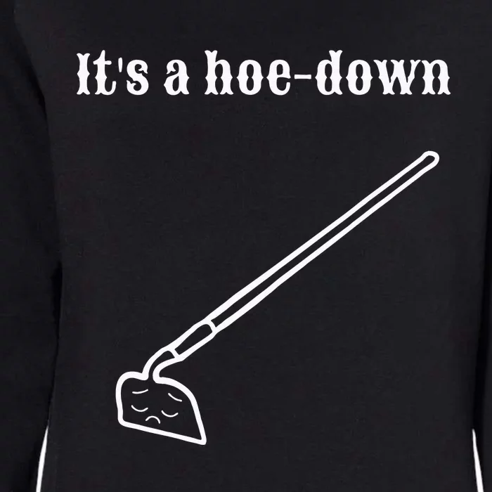 Garden Pun Hoe Down Sad Look Face Womens California Wash Sweatshirt