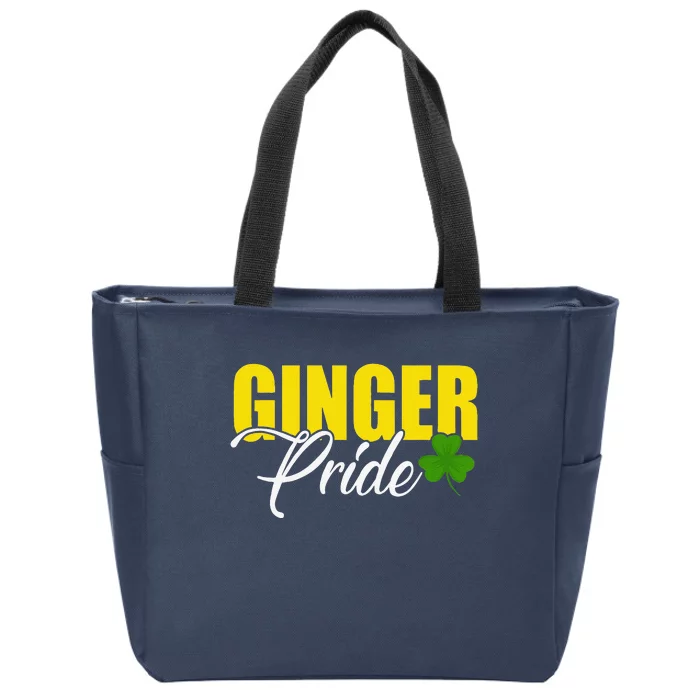 Ginger Pride Irish Funny Saint Patrick's Day Zip Tote Bag