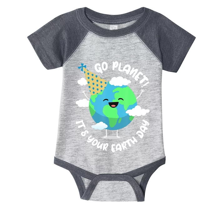 Go Planet It's Your Earth Day Cute Gift Infant Baby Jersey Bodysuit