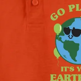 Go Planet It's Your Earth Day Funny Cute Earth Day Gift Dry Zone Grid Performance Polo