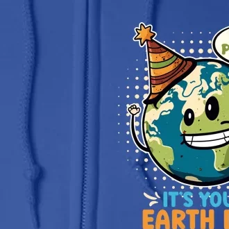 Go Planet It´s Your Earth Day Save The Earth Meaningful Gift Full Zip Hoodie