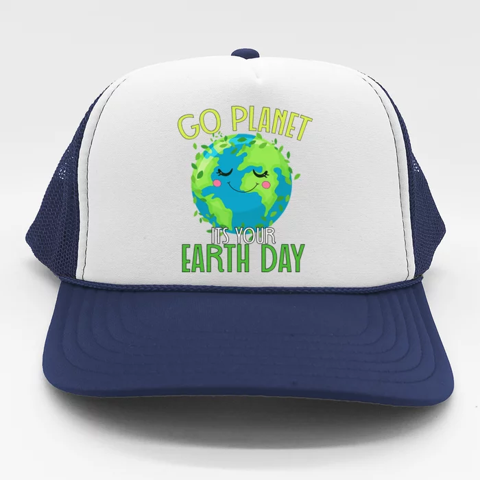 Go Planet Its Your Earth Day Women Trucker Hat