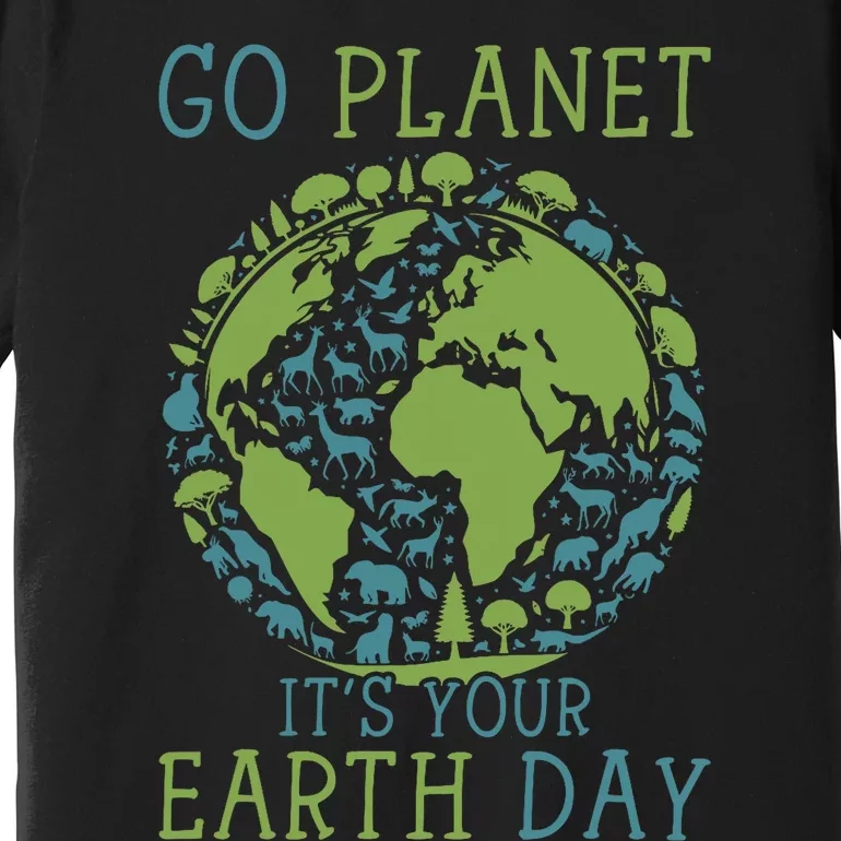 Go Planet ItS Your Earth Day 2024 Teachers Premium T-Shirt