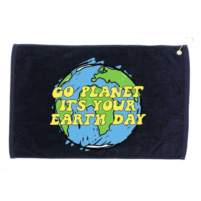 Go Planet It's Your Earth Day Grommeted Golf Towel