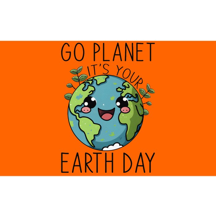 Go Planet Its Your Earth Day 2024 Teacher Cute Earth Cute Bumper Sticker