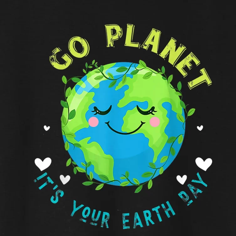 Go Planet ItS Your Earth Day Women's Crop Top Tee