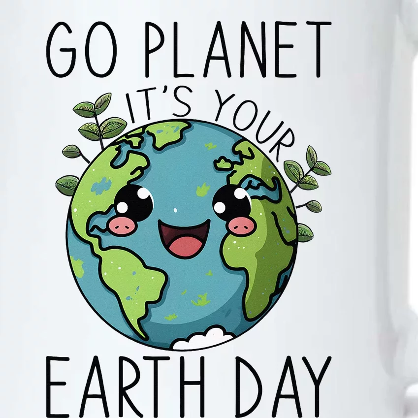 Go Planet Its Your Earth Day 2024 Teacher Cute Earth Black Color Changing Mug