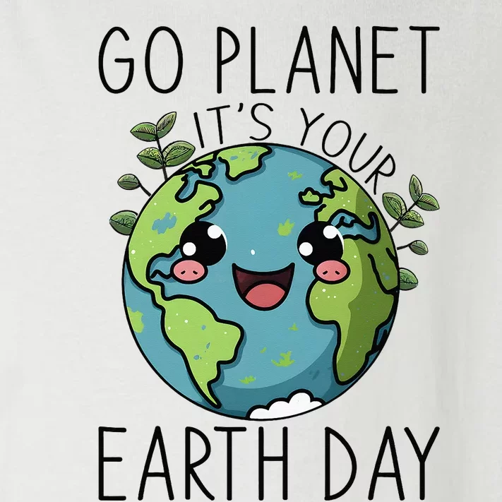 Go Planet Its Your Earth Day 2024 Teacher Cute Earth Toddler Long Sleeve Shirt