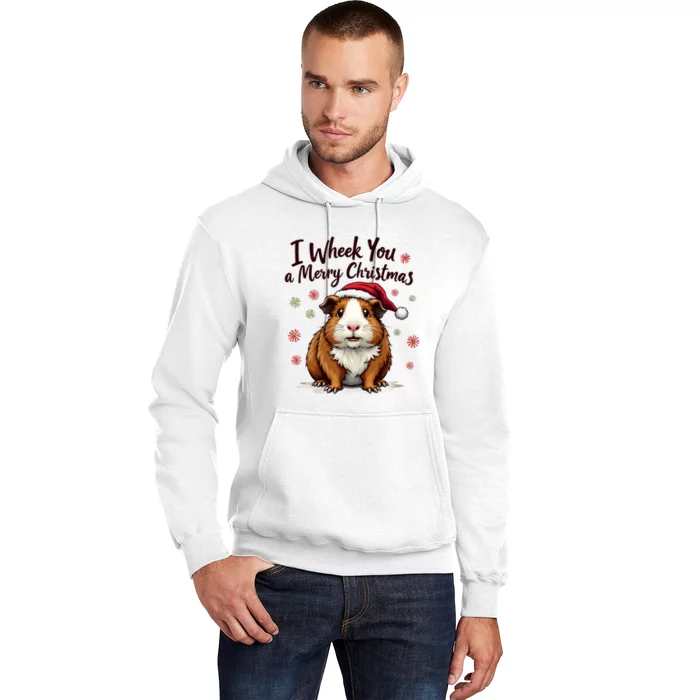 Guinea Pig I Wheek You A Merry Christmas Guinea Pigs Hoodie