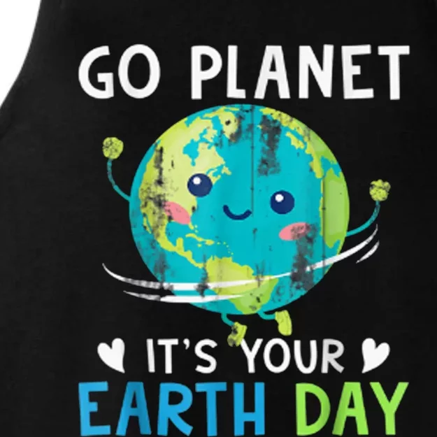 Go Planet It's Your Earth Day Ladies Tri-Blend Wicking Tank