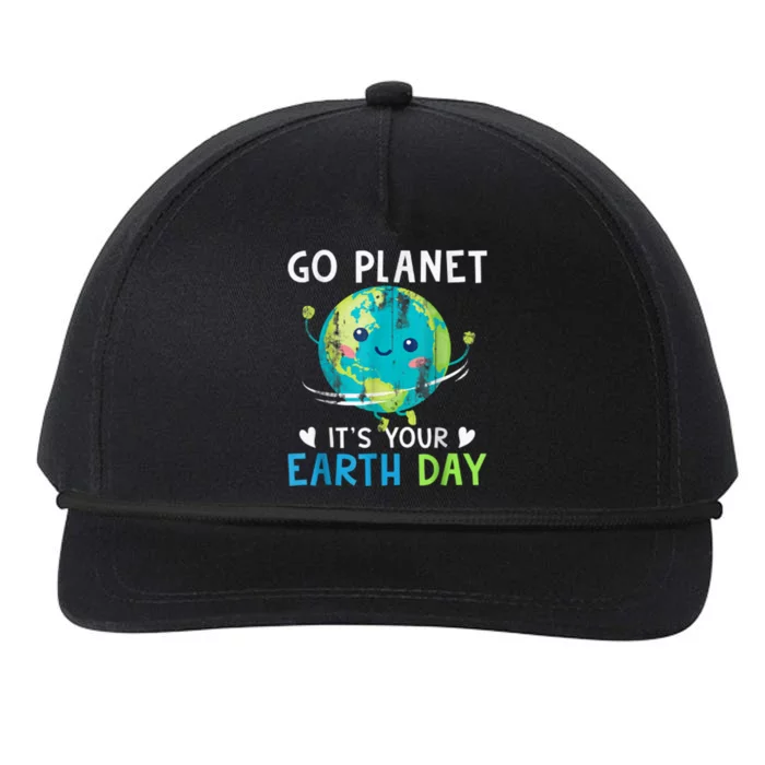 Go Planet It's Your Earth Day Snapback Five-Panel Rope Hat