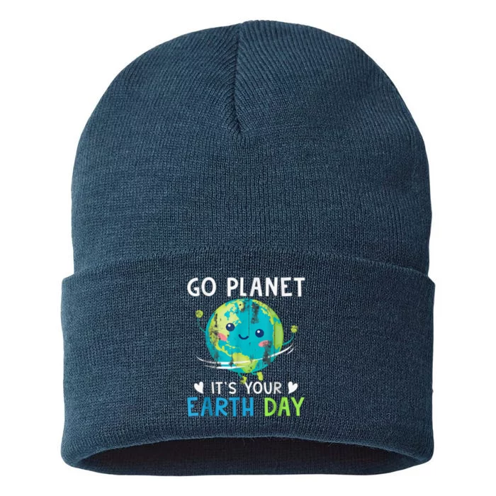 Go Planet It's Your Earth Day Sustainable Knit Beanie