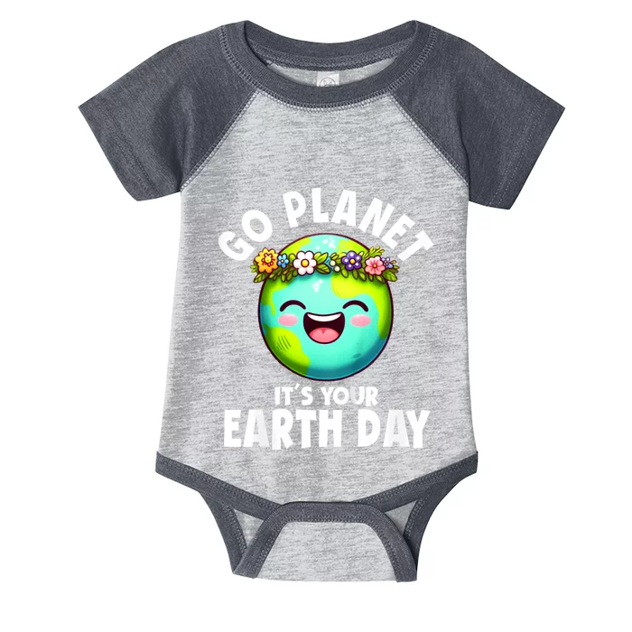 Go Planet ItS Your Earth Day Cute Earth Infant Baby Jersey Bodysuit