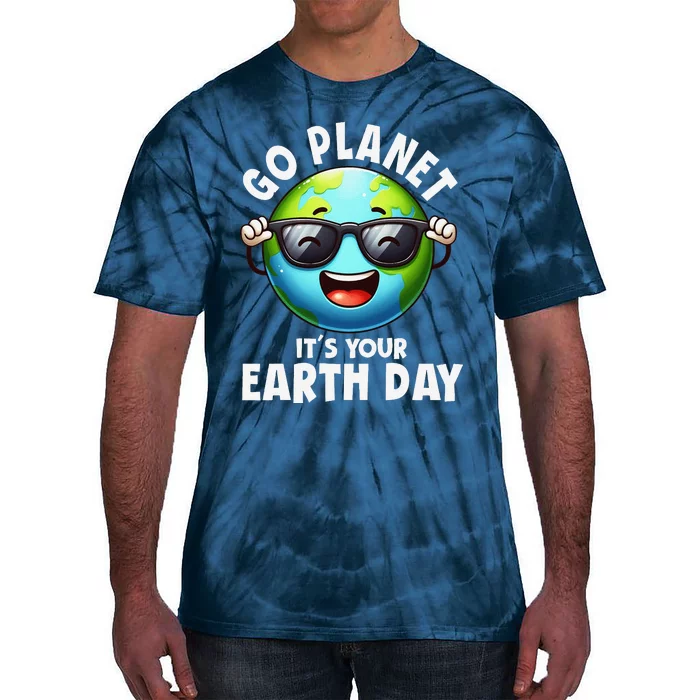 Go Planet ItS Your Earth Day Cute Earth Tie-Dye T-Shirt