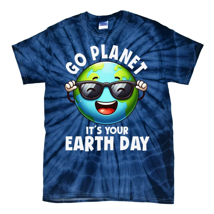 Go Planet ItS Your Earth Day Cute Earth Tie-Dye T-Shirt