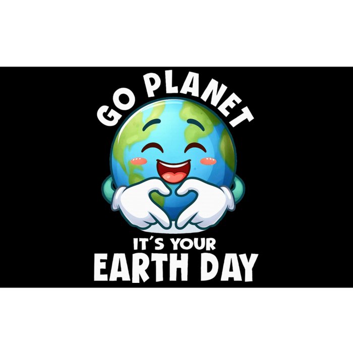 Go Planet ItS Your Earth Day Cute Earth Bumper Sticker