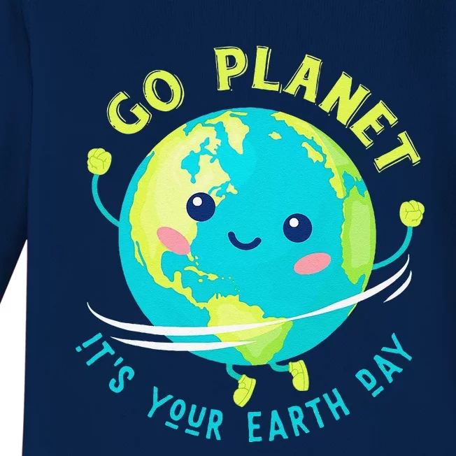 Go Planet Its Your Earth Day Baby Long Sleeve Bodysuit