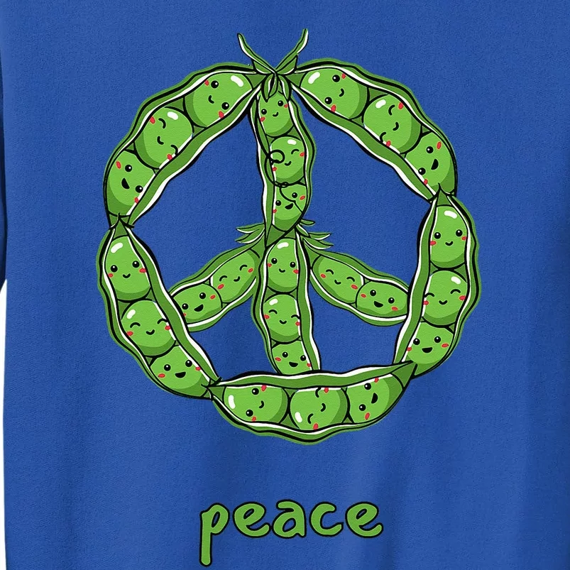 Green Peas In A Pod Peace Symbol Sweatshirt