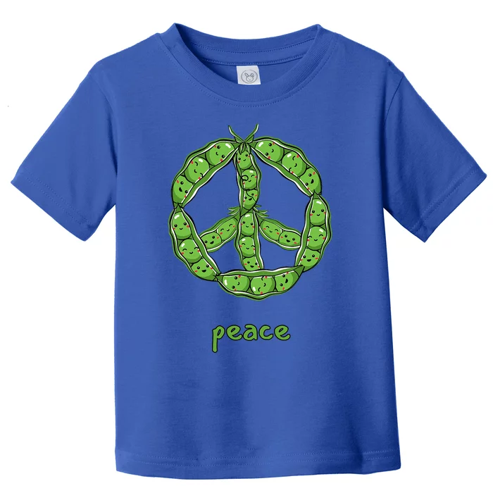 Green Peas In A Pod Peace Symbol Toddler T-Shirt