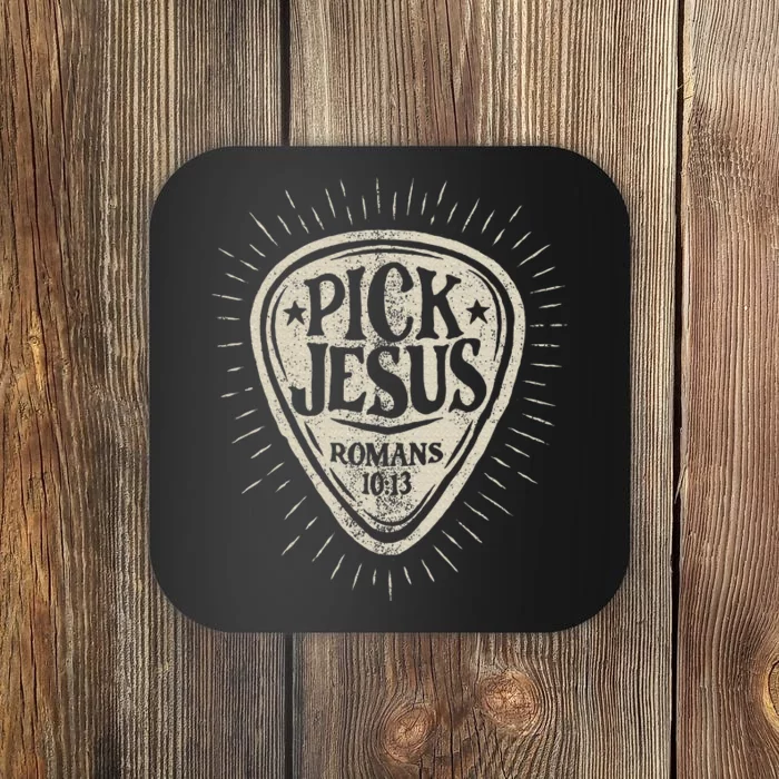 Guitar Pick Jesus Christian Music Guitarist Pastor Coaster