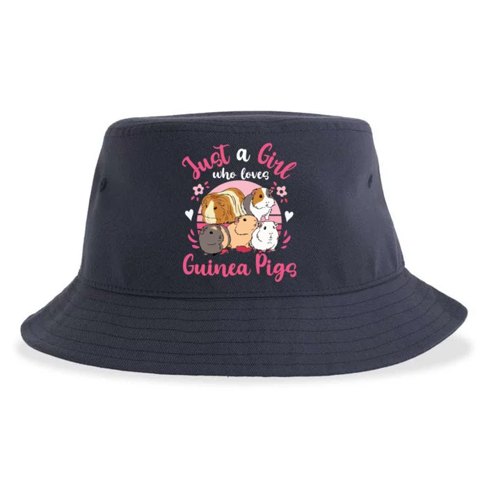 Guinea Pig Just A Girl Who Loves Guinea Pigs Sustainable Bucket Hat