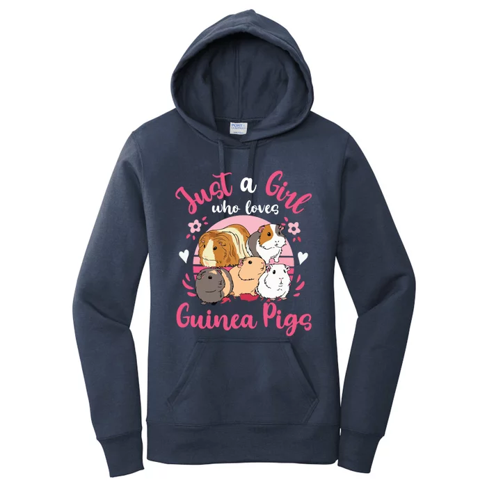 Guinea Pig Just A Girl Who Loves Guinea Pigs Women's Pullover Hoodie