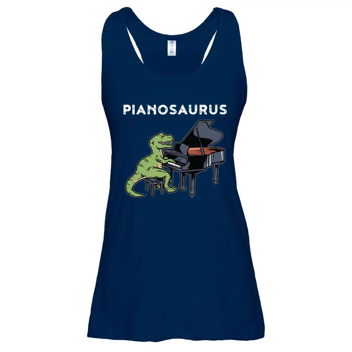 Grand Piano Kids Pianist Gift Dinosaur Music Piano Ladies Essential Flowy Tank