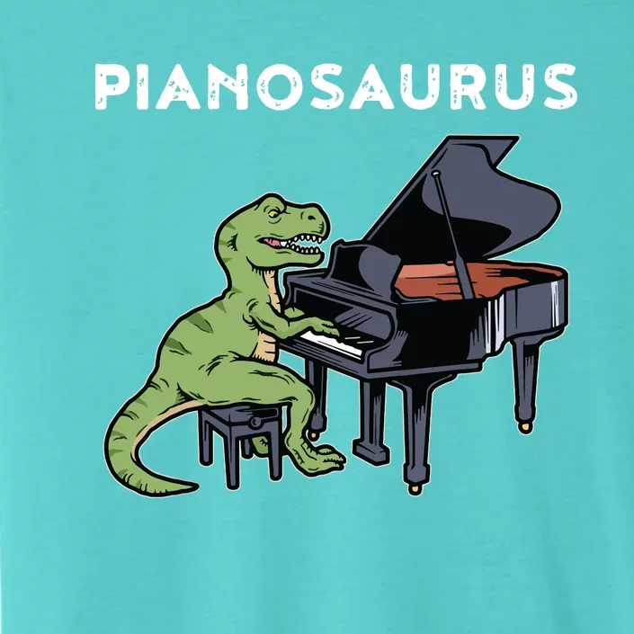 Grand Piano Kids Pianist Gift Dinosaur Music Piano ChromaSoft Performance T-Shirt