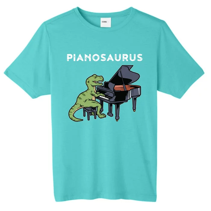 Grand Piano Kids Pianist Gift Dinosaur Music Piano ChromaSoft Performance T-Shirt