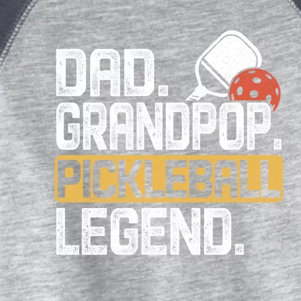 Grandpop Pickleball Legend Dad Funny Gift Toddler Fine Jersey T-Shirt