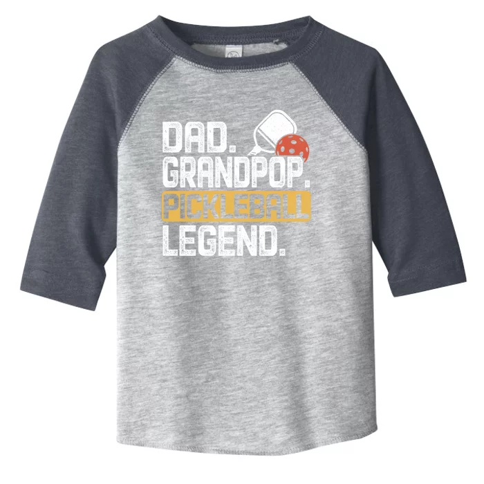 Grandpop Pickleball Legend Dad Funny Gift Toddler Fine Jersey T-Shirt