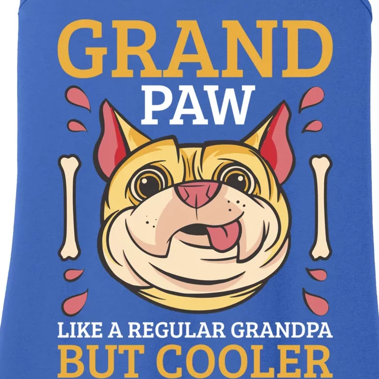 Grand Paw Like A Regular Grandpa But Cooler Great Gift Ladies Essential Tank