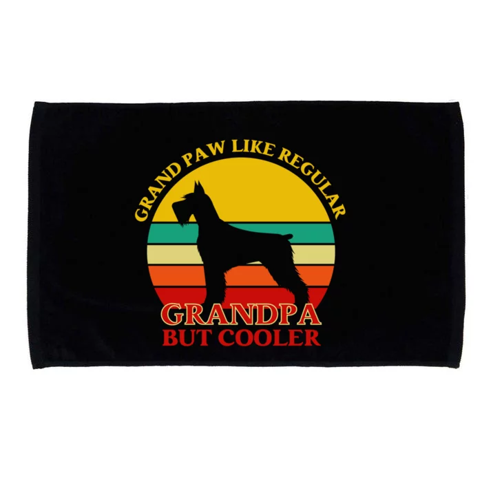 Grand Paw Like A Regular Grandpa But Cooler Gift Father Day Cool Gift Microfiber Hand Towel