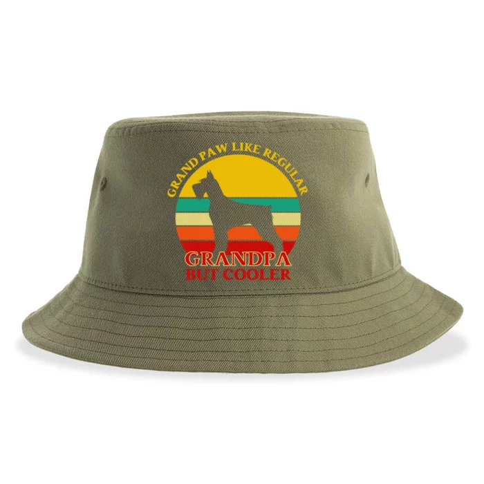 Grand Paw Like A Regular Grandpa But Cooler Gift Father Day Cool Gift Sustainable Bucket Hat