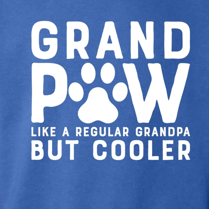 Grand Paw Like A Regular Grandpa But Cooler Funny Gift Toddler Hoodie