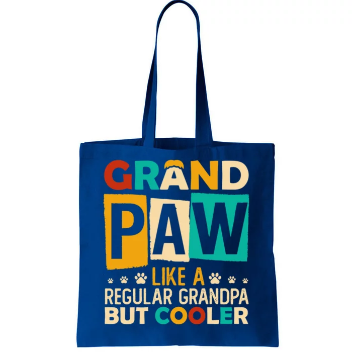 Grand Paw Like A Regular Grandpa But Cooler Gift Tote Bag