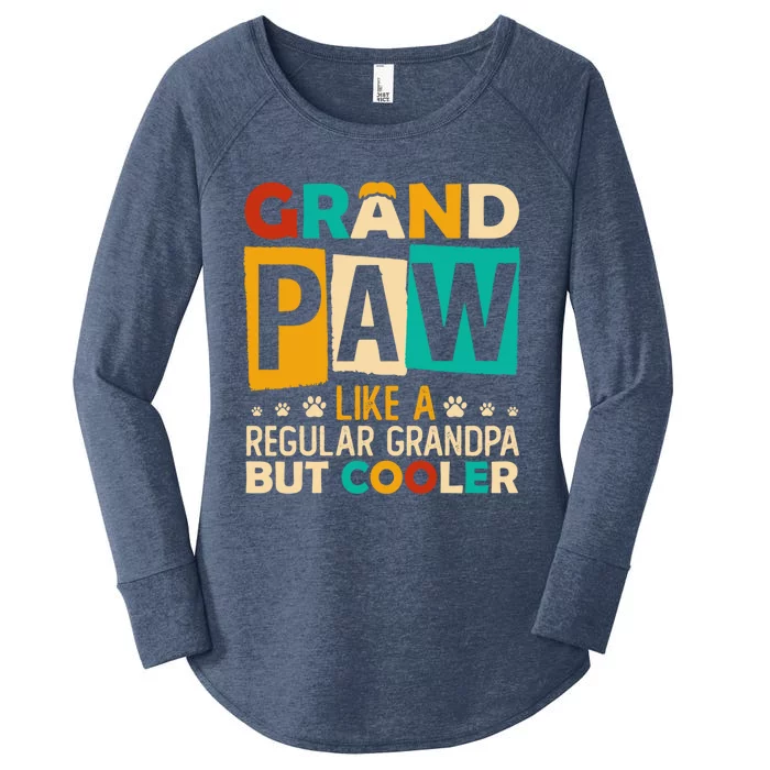 Grand Paw Like A Regular Grandpa But Cooler Gift Women's Perfect Tri Tunic Long Sleeve Shirt