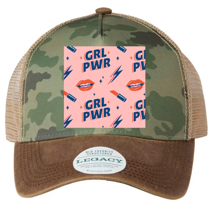 Girl Pwr Lipstick Women's Day Legacy Tie Dye Trucker Hat