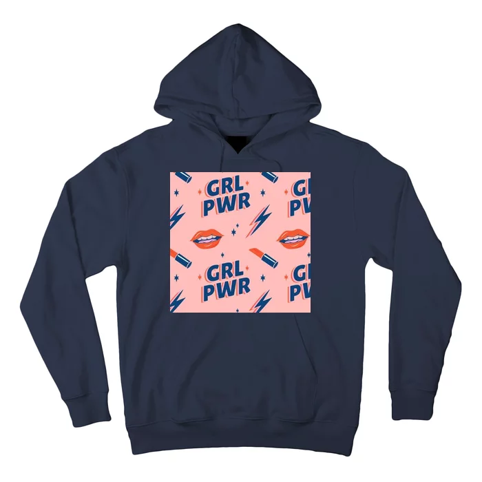 Girl Pwr Lipstick Women's Day Hoodie