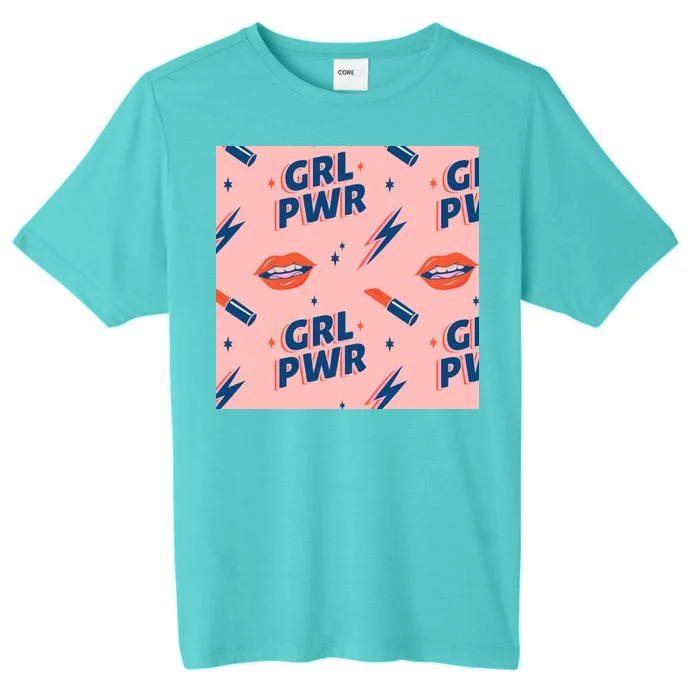 Girl Pwr Lipstick Women's Day ChromaSoft Performance T-Shirt