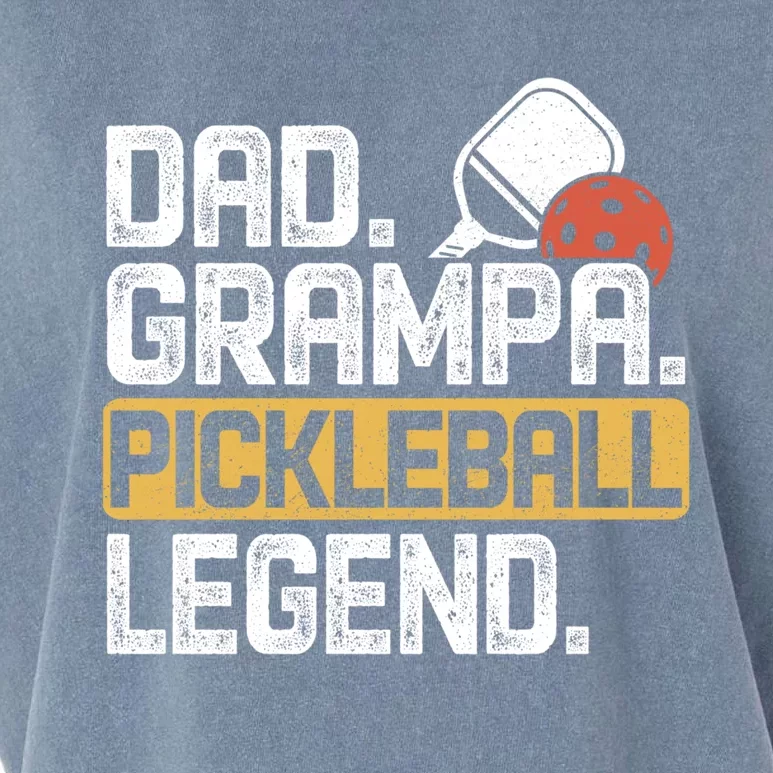 Grampa Pickleball Legend Dad Funny Meaningful Gift Garment-Dyed Women's Muscle Tee