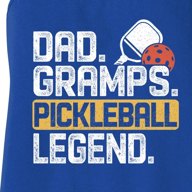 Gramps Pickleball Legend Dad Funny Cute Gift Women's Racerback Tank