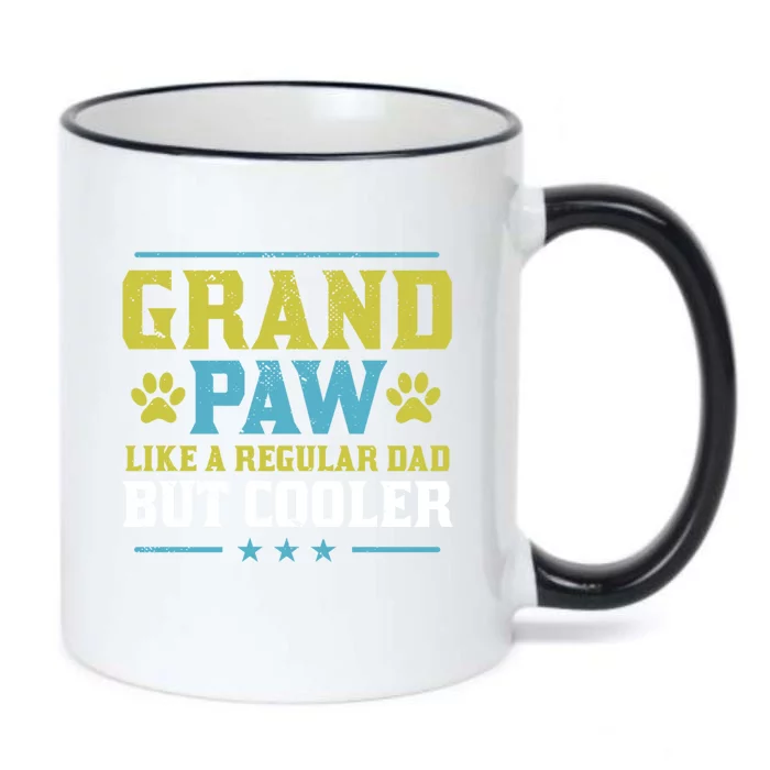 Grand Paw Like A Regular Dad But Cooler Pitbull Dog Gift Black Color Changing Mug