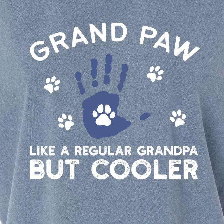 Grand Paw Like Regular Grandpa But Cooler Dog Lovers Gift Garment-Dyed Women's Muscle Tee