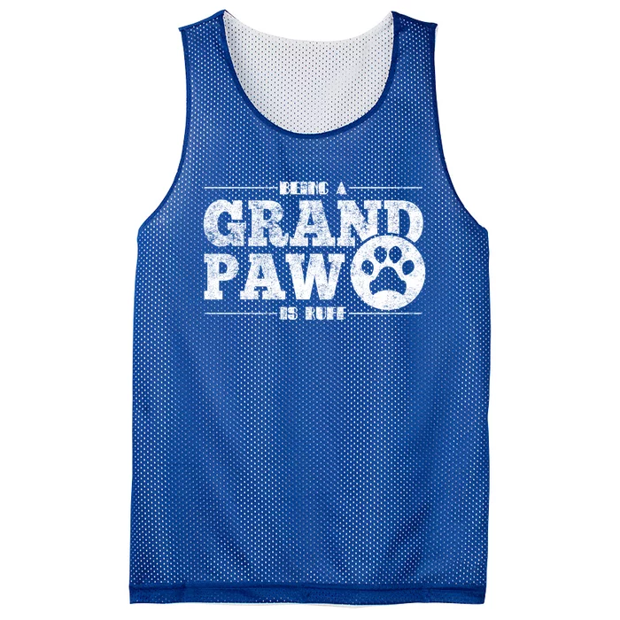 Grand Paw Like A Regular Grandpa But Cooler Dog Dad Great Gift Mesh Reversible Basketball Jersey Tank