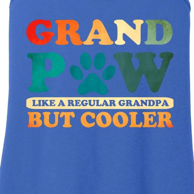 Grand Paw Like A Regular Grandpa But Cooler Dog Grandpa Gift Ladies Essential Tank